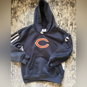 NFL Chicago Bears Kids Medium 8/10 Team Apparel Navy Hoodie Sweatshirt